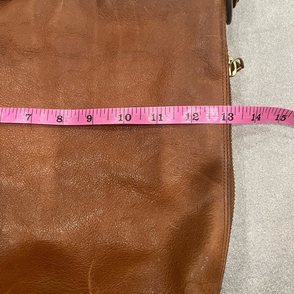 VTG Fossil Brown Leather Hobo Shoulder Bag - Picture 10 of 11